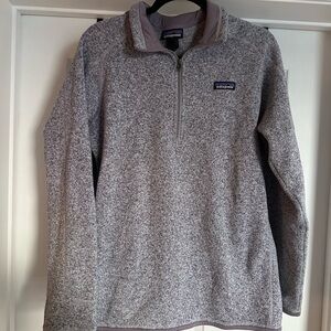Patagonia Better Sweater Lavender 1/4 Half-Zip Fleece Pullover Purple Lilac